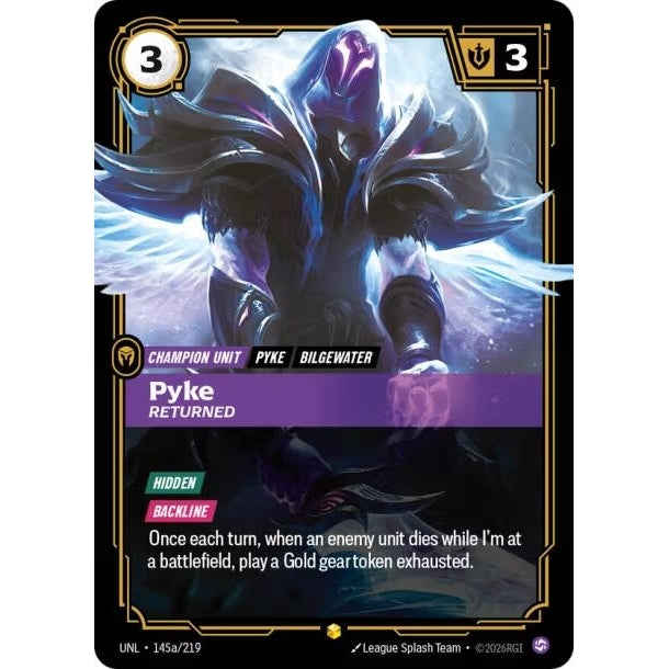 Image for Pyke - Returned (Alternate Art) (145a/219) (Unleashed) - Riftbound: League of Legends Trading Card Game
