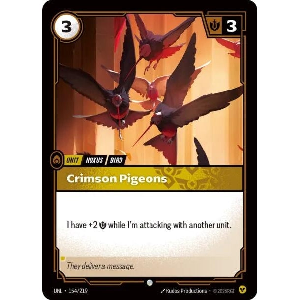Image for Crimson Pigeons (154/219) (Unleashed) - Riftbound: League of Legends Trading Card Game