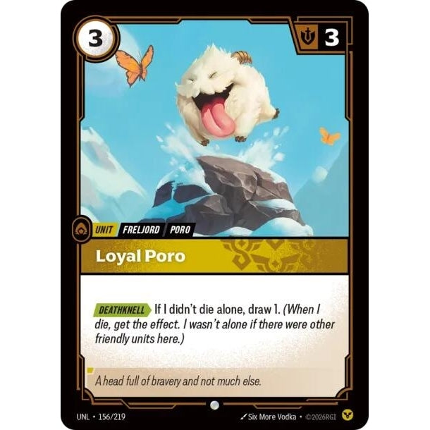 Image for Loyal Poro (156/219) (Unleashed) - Riftbound: League of Legends Trading Card Game
