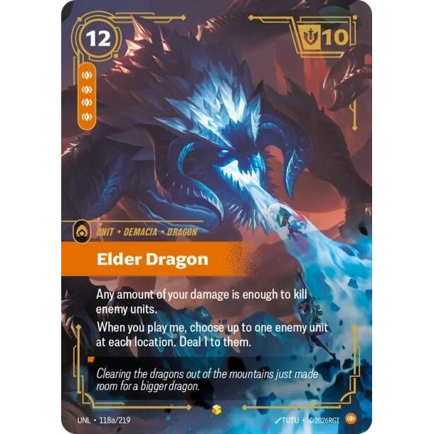 Image for Elder Dragon (Alternate Art) (118a/219) (Unleashed) - Riftbound: League of Legends Trading Card Game