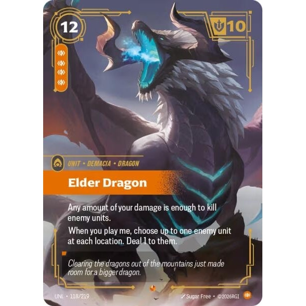 Image for Elder Dragon (118/219) (Unleashed) - Riftbound: League of Legends Trading Card Game