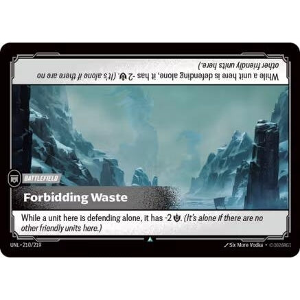 Image for Forbidding Waste (210/219) (Unleashed) - Riftbound: League of Legends Trading Card Game