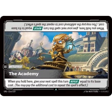 Image for The Academy (216/219) (Unleashed) - Riftbound: League of Legends Trading Card Game