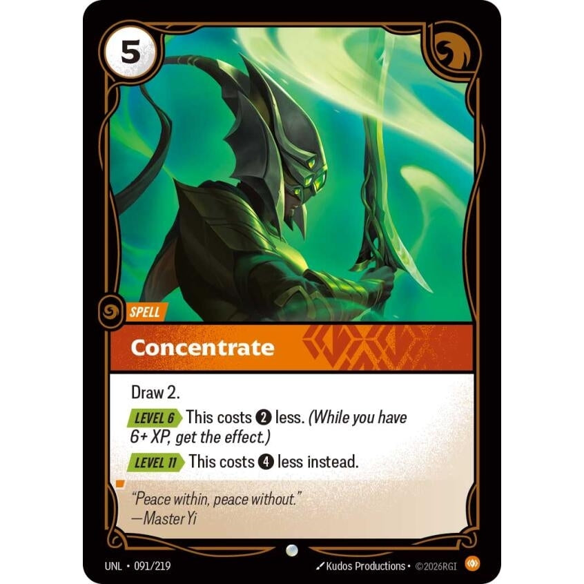 Image for Concentrate (091/219) (Unleashed) - Riftbound: League of Legends Trading Card Game