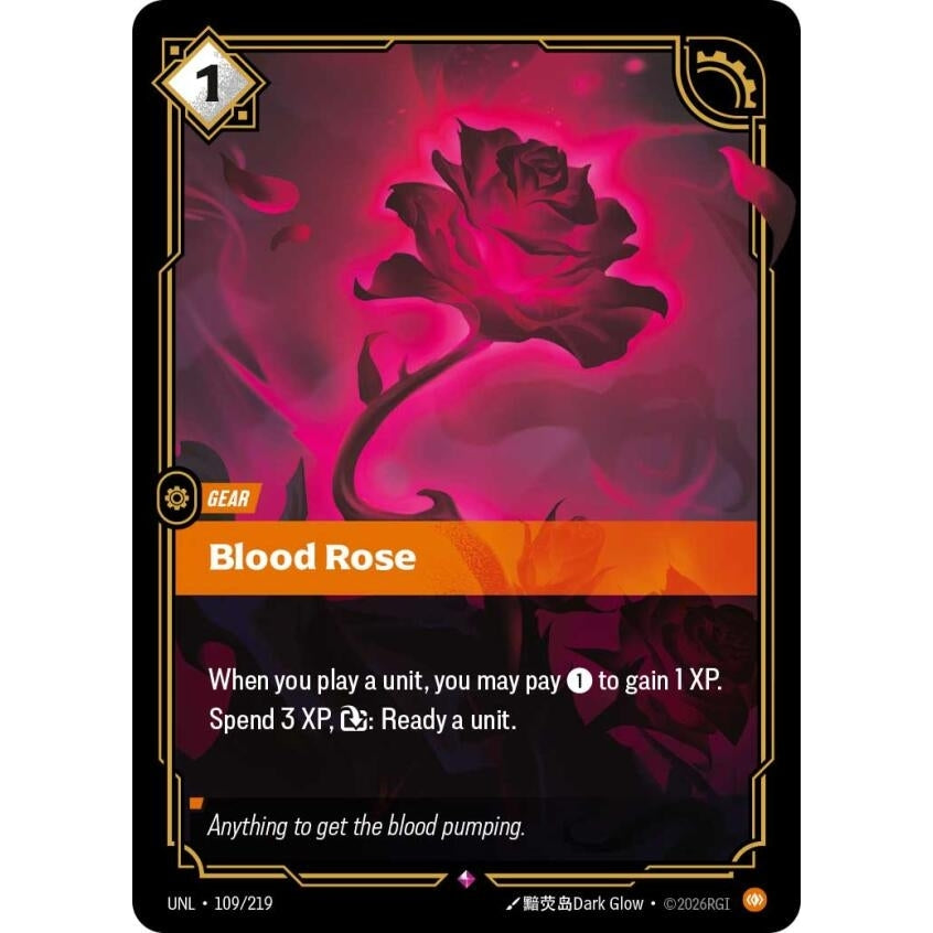 Image for Blood Rose (109/219) (Unleashed) - Riftbound: League of Legends Trading Card Game