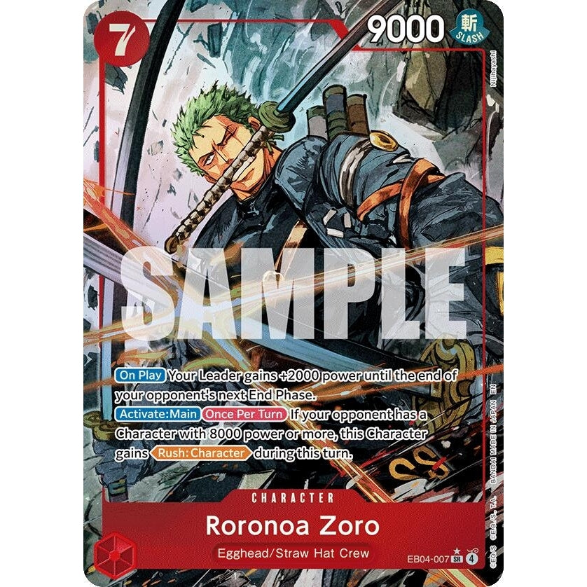 Roronoa Zoro (EB04-007) (Alternate Art) (EB04-007) (Adventure on Kami's Island) - PokéBox Australia