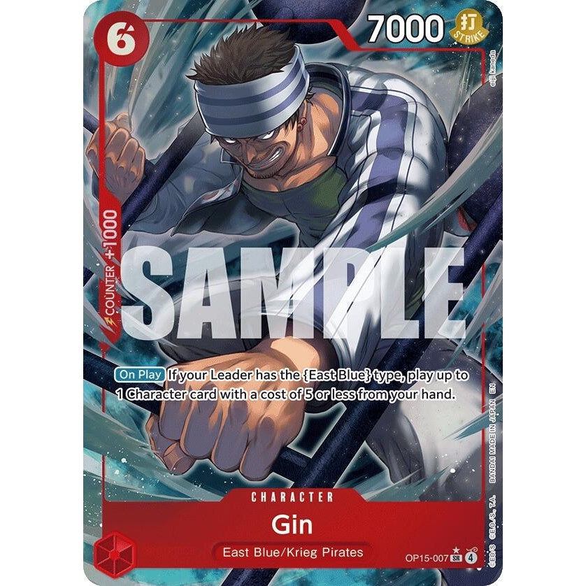 Gin (Alternate Art) (OP15-007) (Adventure on Kami's Island) - PokéBox Australia