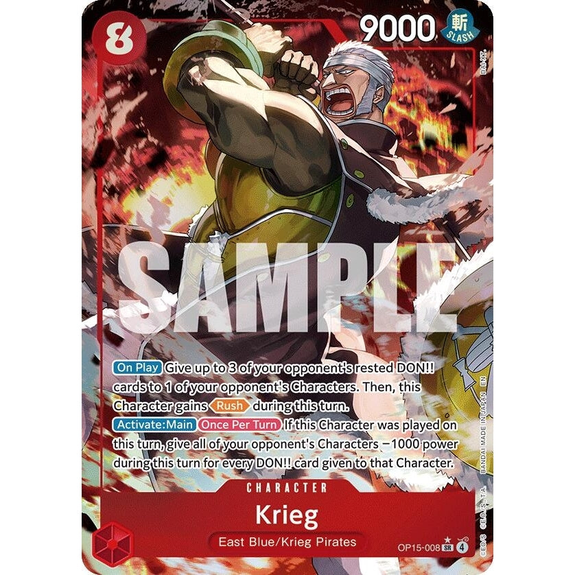 Krieg (OP15-008) (Alternate Art) (OP15-008) (Adventure on Kami's Island) - PokéBox Australia