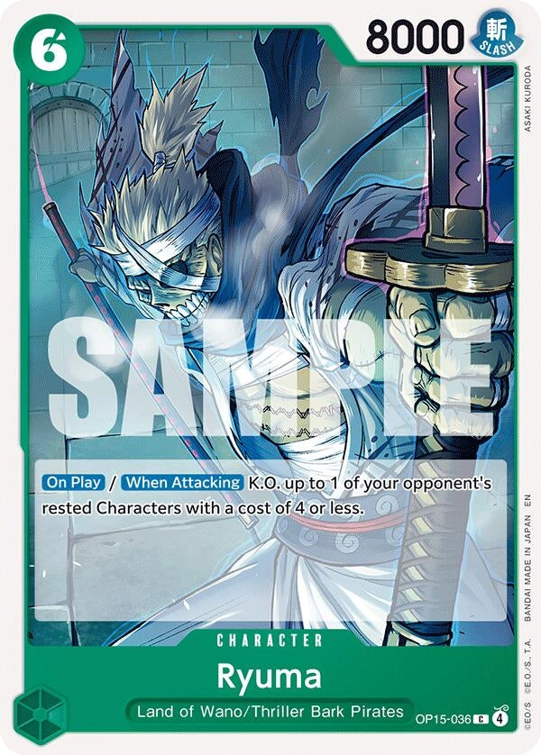 Ryuma (OP15-036) (Adventure on Kami's Island) - PokéBox Australia