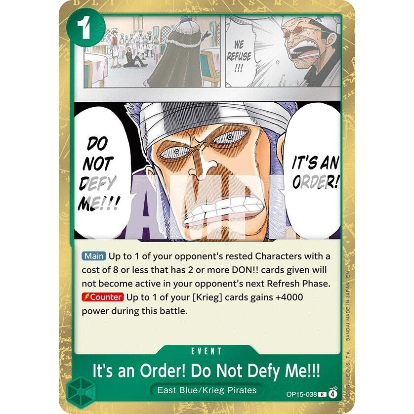 It's an Order! Do Not Defy Me!!! (OP15-038) (Adventure on Kami's Island) - PokéBox Australia