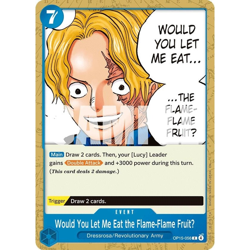 Would You Let Me Eat the Flame-Flame Fruit? (OP15-056) (Adventure on Kami's Island) - PokéBox Australia