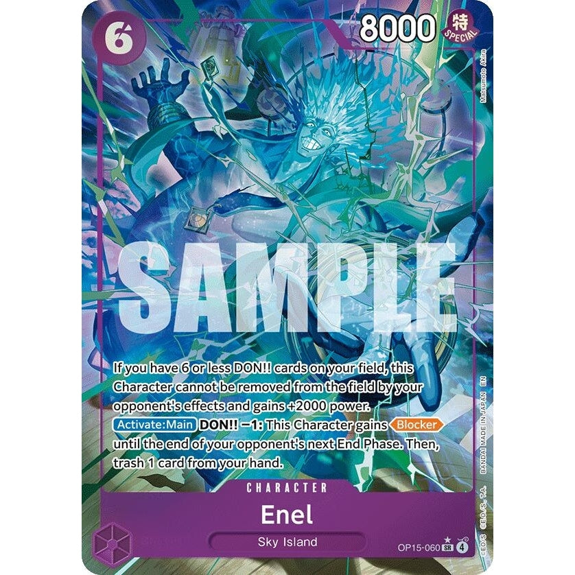 Enel (OP15-060) (Alternate Art) (OP15-060) (Adventure on Kami's Island) - PokéBox Australia
