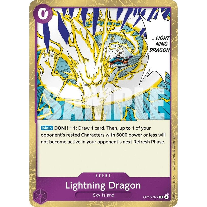 Lightning Dragon (OP15-077) (Adventure on Kami's Island) - PokéBox Australia
