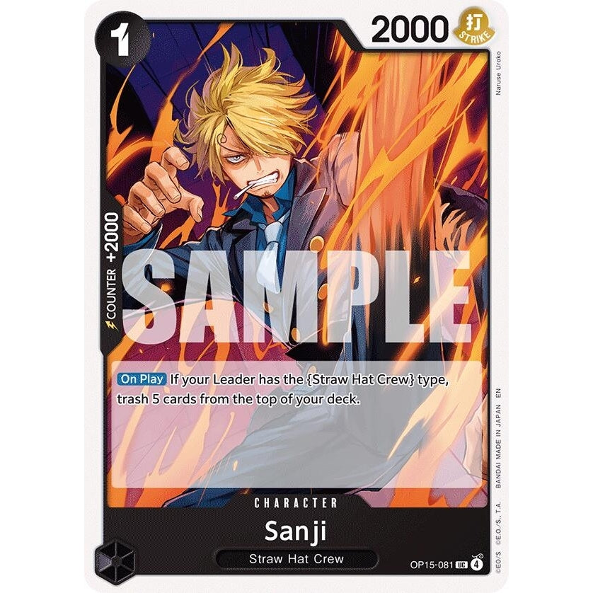 Sanji (OP15-081) (OP15-081) (Adventure on Kami's Island) - PokéBox Australia