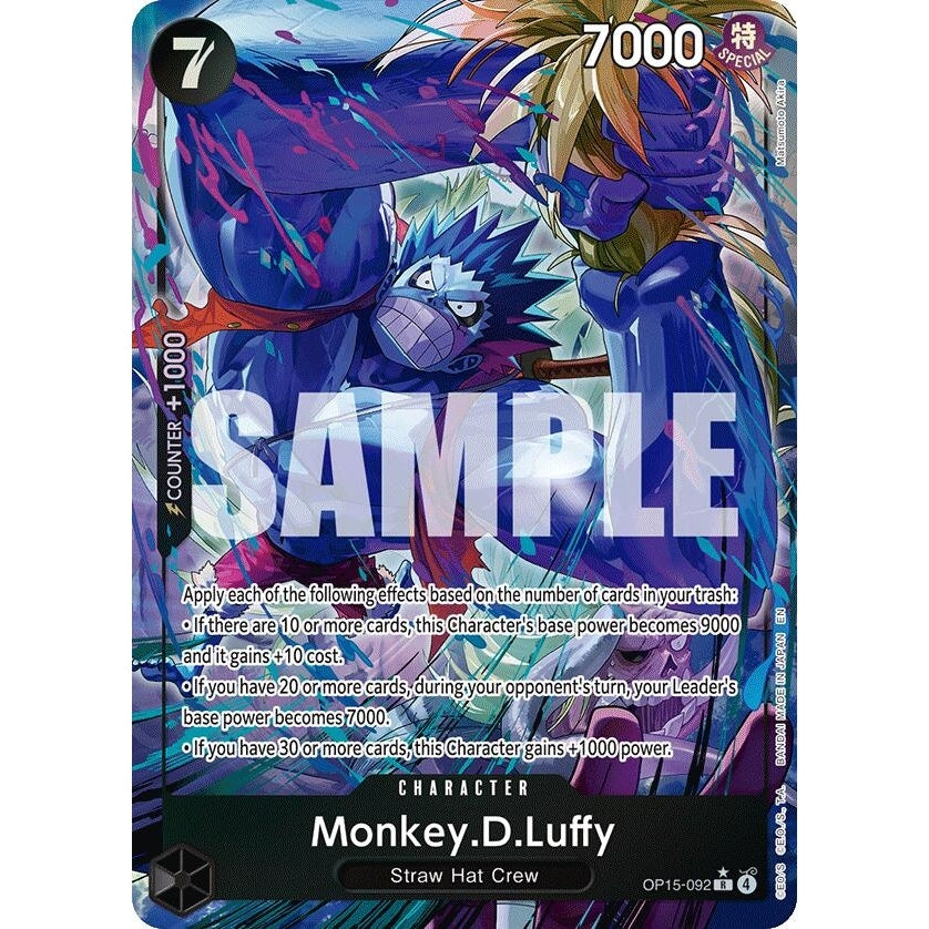 Monkey.D.Luffy (OP15-092) (Alternate Art) (OP15-092) (Adventure on Kami's Island) - PokéBox Australia
