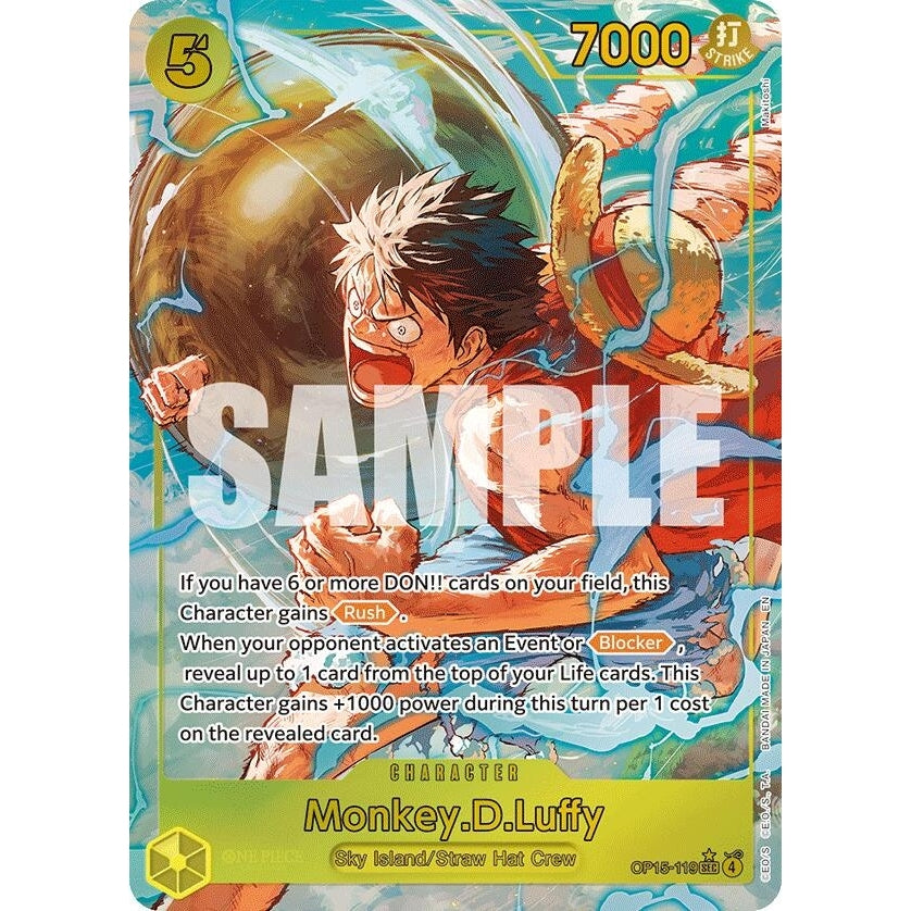 Monkey.D.Luffy (OP15-119) (Alternate Art) (OP15-119) (Adventure on Kami's Island) - PokéBox Australia