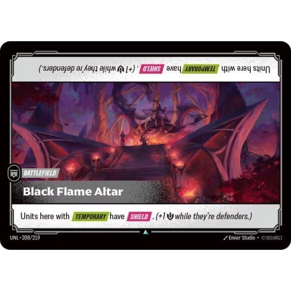 Image for Black Flame Altar (208/219) (Unleashed) - Riftbound: League of Legends Trading Card Game