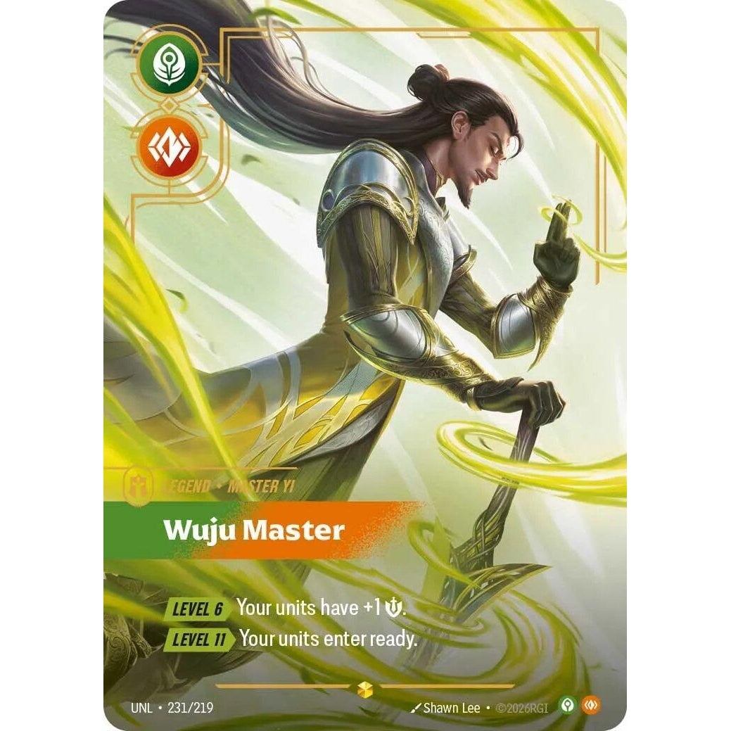 Image for Master Yi - Wuju Master (Overnumbered) (231/219) (Unleashed) - Riftbound: League of Legends Trading Card Game