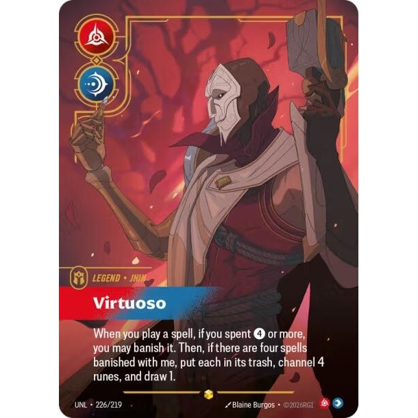 Image for Jhin - Virtuoso (Overnumbered) (226/219) (Unleashed) - Riftbound: League of Legends Trading Card Game
