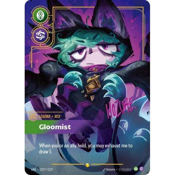 Image for Vex - Gloomist (Signature) (232*/219) (Unleashed) - Riftbound: League of Legends Trading Card Game