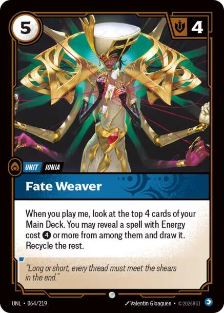 Image for Fate Weaver (064/219) (Unleashed) - Riftbound: League of Legends Trading Card Game