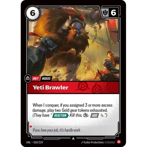 Image for Yeti Brawler (018/219) (Unleashed) - Riftbound: League of Legends Trading Card Game