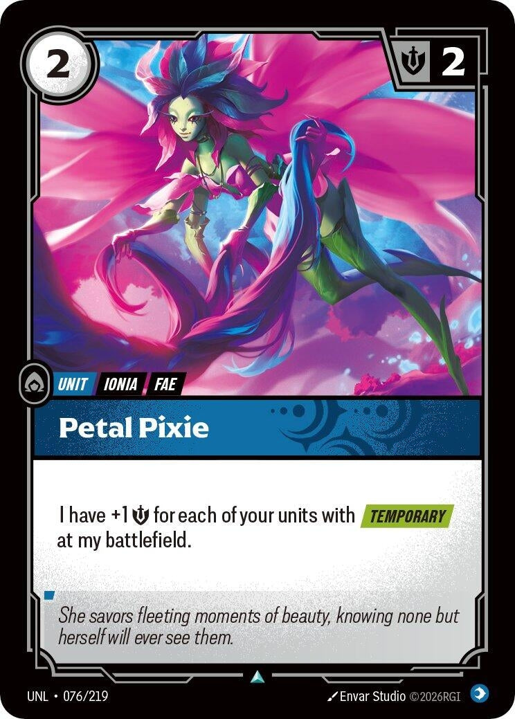 Image for Petal Pixie (076/219) (Unleashed) - Riftbound: League of Legends Trading Card Game