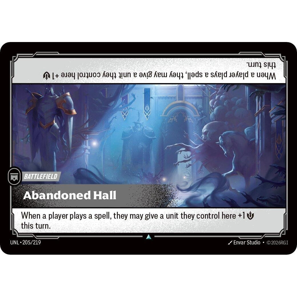 Image for Abandoned Hall (205/219) (Unleashed) - Riftbound: League of Legends Trading Card Game
