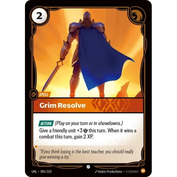 Image for Grim Resolve (095/219) (Unleashed) - Riftbound: League of Legends Trading Card Game