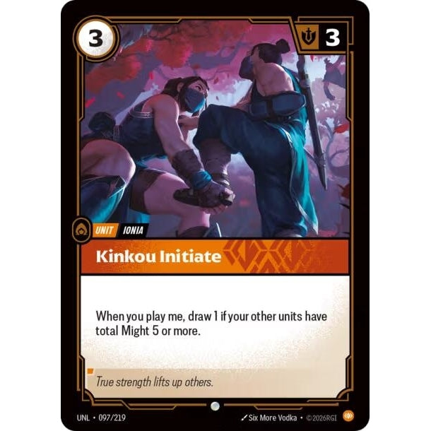 Image for Kinkou Initiate (097/219) (Unleashed) - Riftbound: League of Legends Trading Card Game