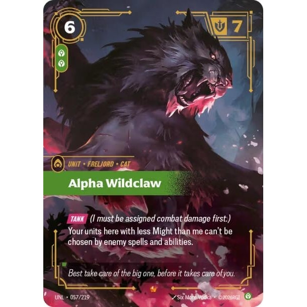 Image for Alpha Wildclaw (057/219) (Unleashed) - Riftbound: League of Legends Trading Card Game