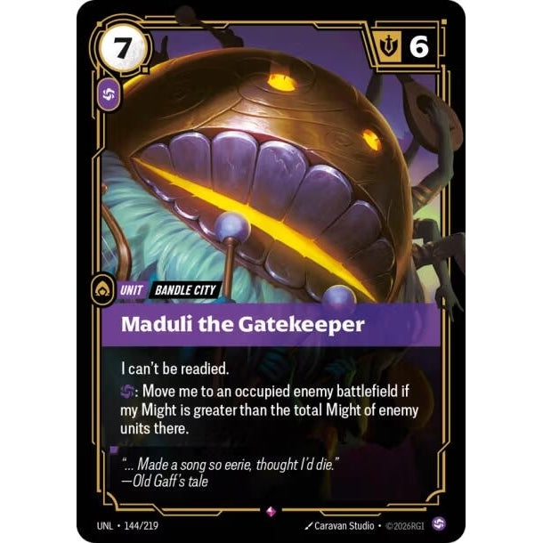 Image for Maduli the Gatekeeper (144/219) (Unleashed) - Riftbound: League of Legends Trading Card Game