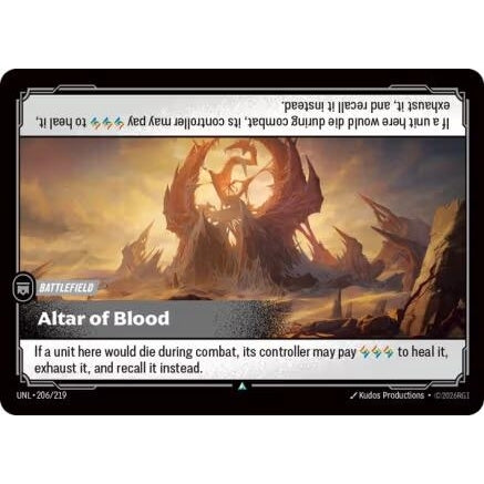 Image for Altar of Blood (206/219) (Unleashed) - Riftbound: League of Legends Trading Card Game