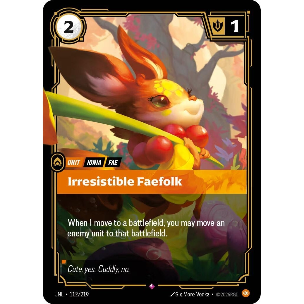 Image for Irresistible Faefolk (112/219) (Unleashed) - Riftbound: League of Legends Trading Card Game