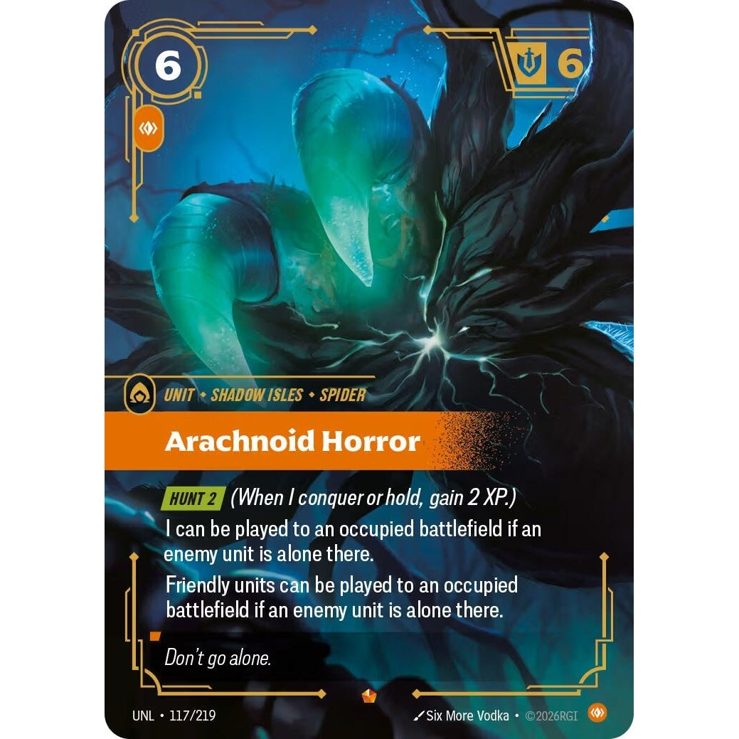 Image for Arachnoid Horror (117/219) (Unleashed) - Riftbound: League of Legends Trading Card Game