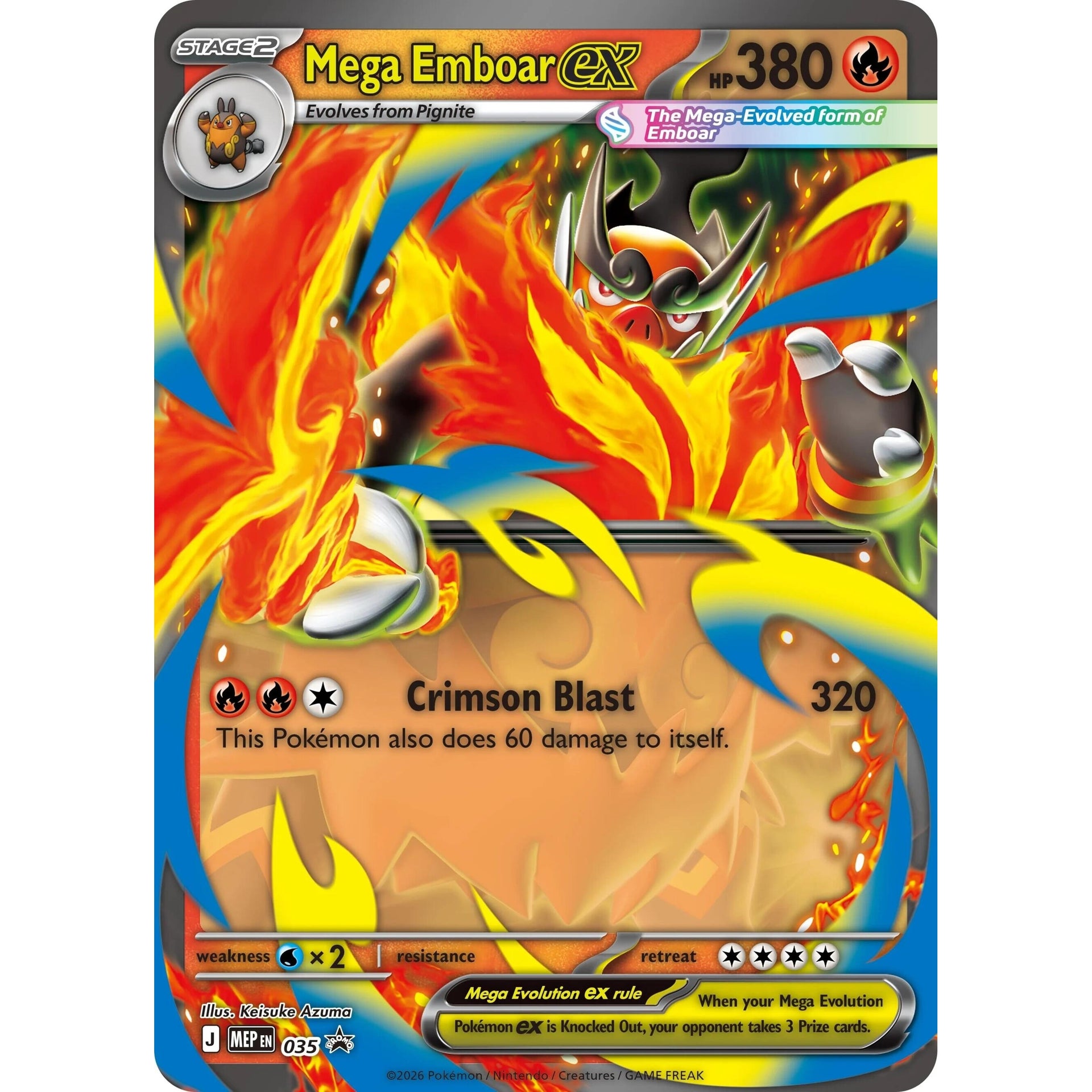 Mega Emboar ex - 035 (035) (ME: Mega Evolution Promo) - PokéBox Australia