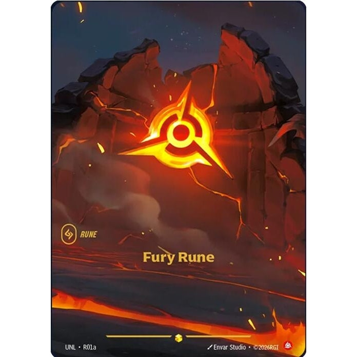 Image for Fury Rune (Alternate Art) (R01a) (Unleashed) - Riftbound: League of Legends Trading Card Game