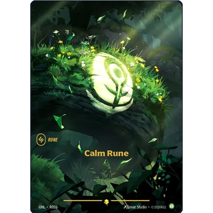 Image for Calm Rune (Alternate Art) (R02a) (Unleashed) - Riftbound: League of Legends Trading Card Game