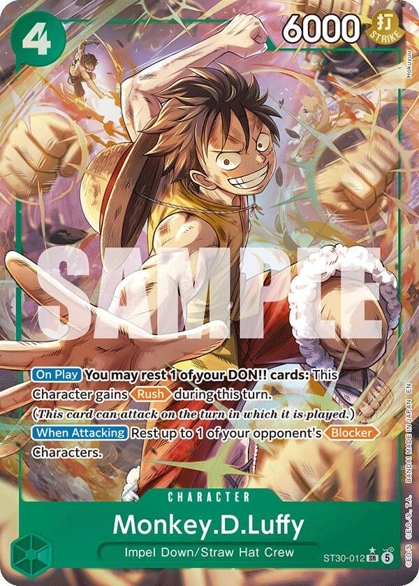 Monkey.D.Luffy (Parallel) (ST30-012) (ST-30: Starter Deck 30 EX Luffy & Ace) - PokéBox Australia