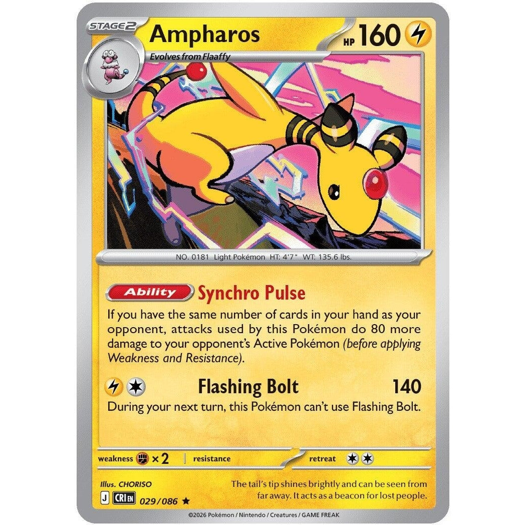Image for Ampharos (029/086) (ME04: Chaos Rising) - Pokemon