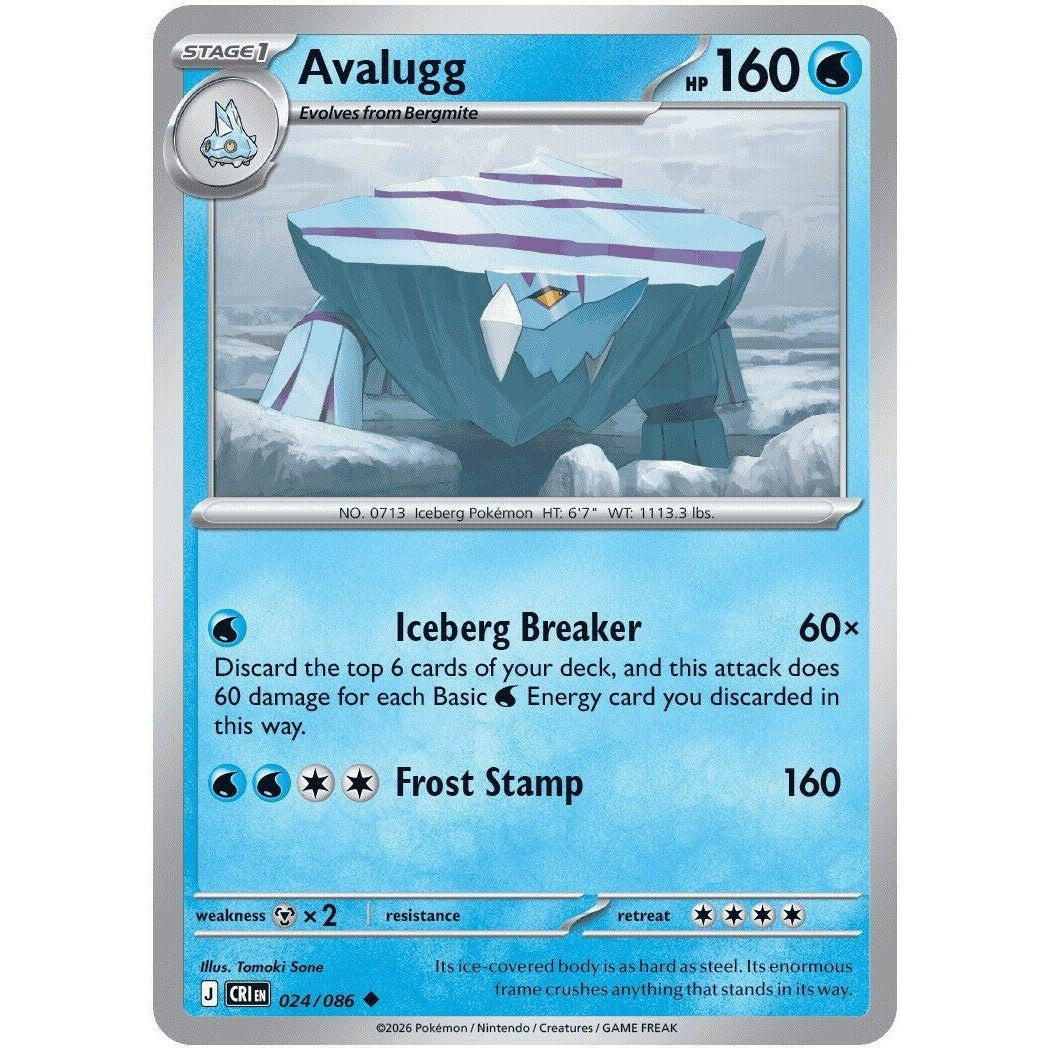Image for Avalugg (024/086) (ME04: Chaos Rising) - Pokemon