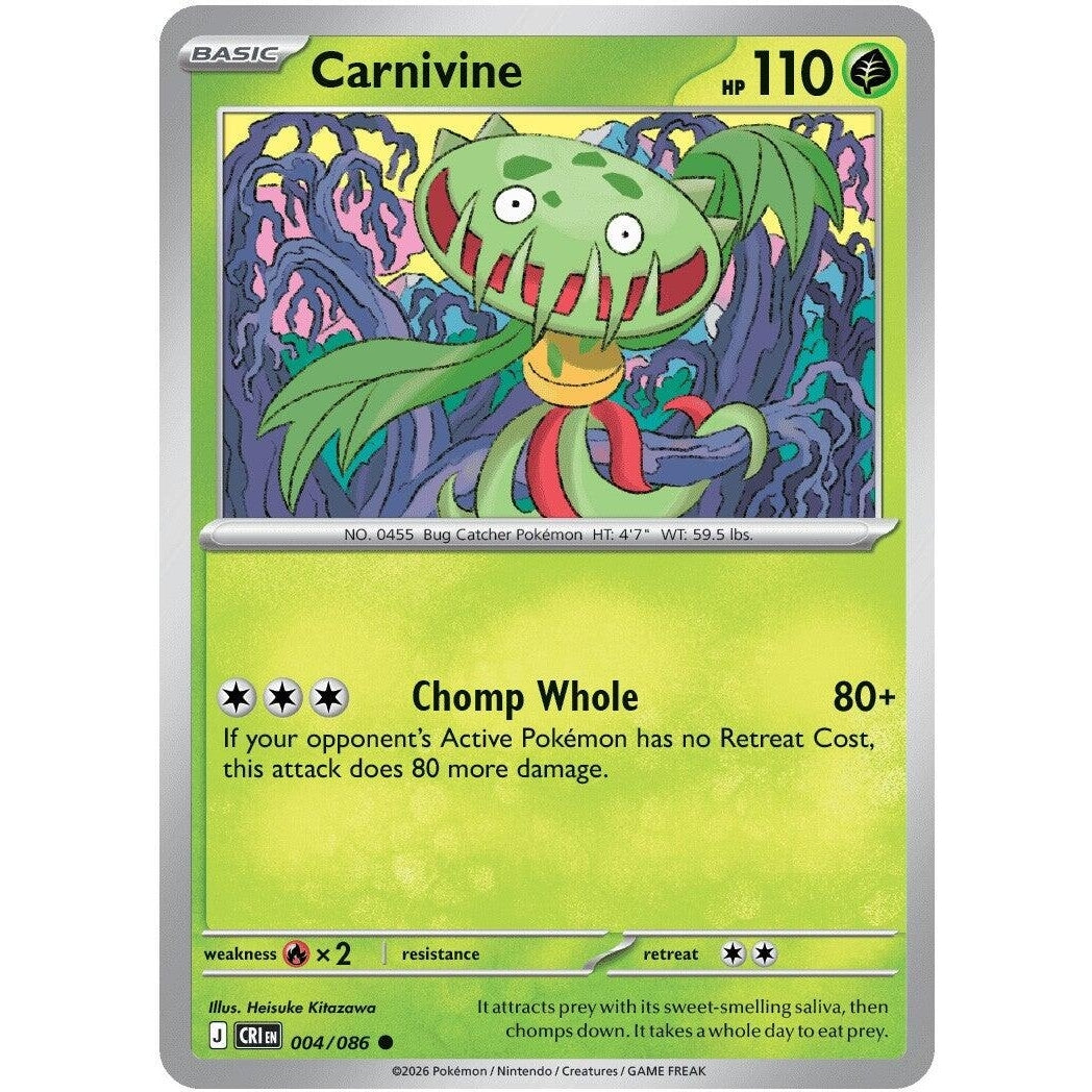 Image for Carnivine (004/086) (ME04: Chaos Rising) - Pokemon