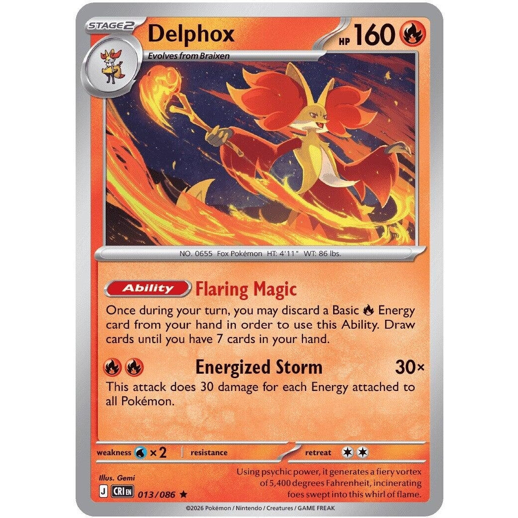Image for Delphox (013/086) (ME04: Chaos Rising) - Pokemon