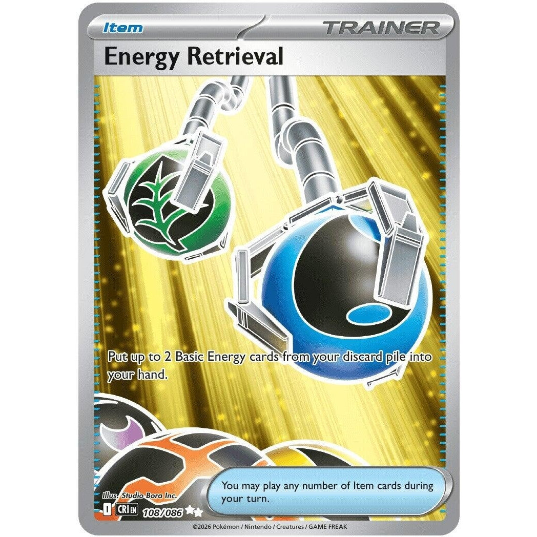 Image for Energy Retrieval (108/086) (ME04: Chaos Rising) - Pokemon