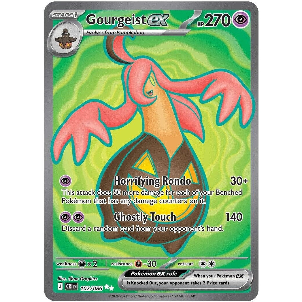 Image for Gourgeist ex (102/086) (ME04: Chaos Rising) - Pokemon
