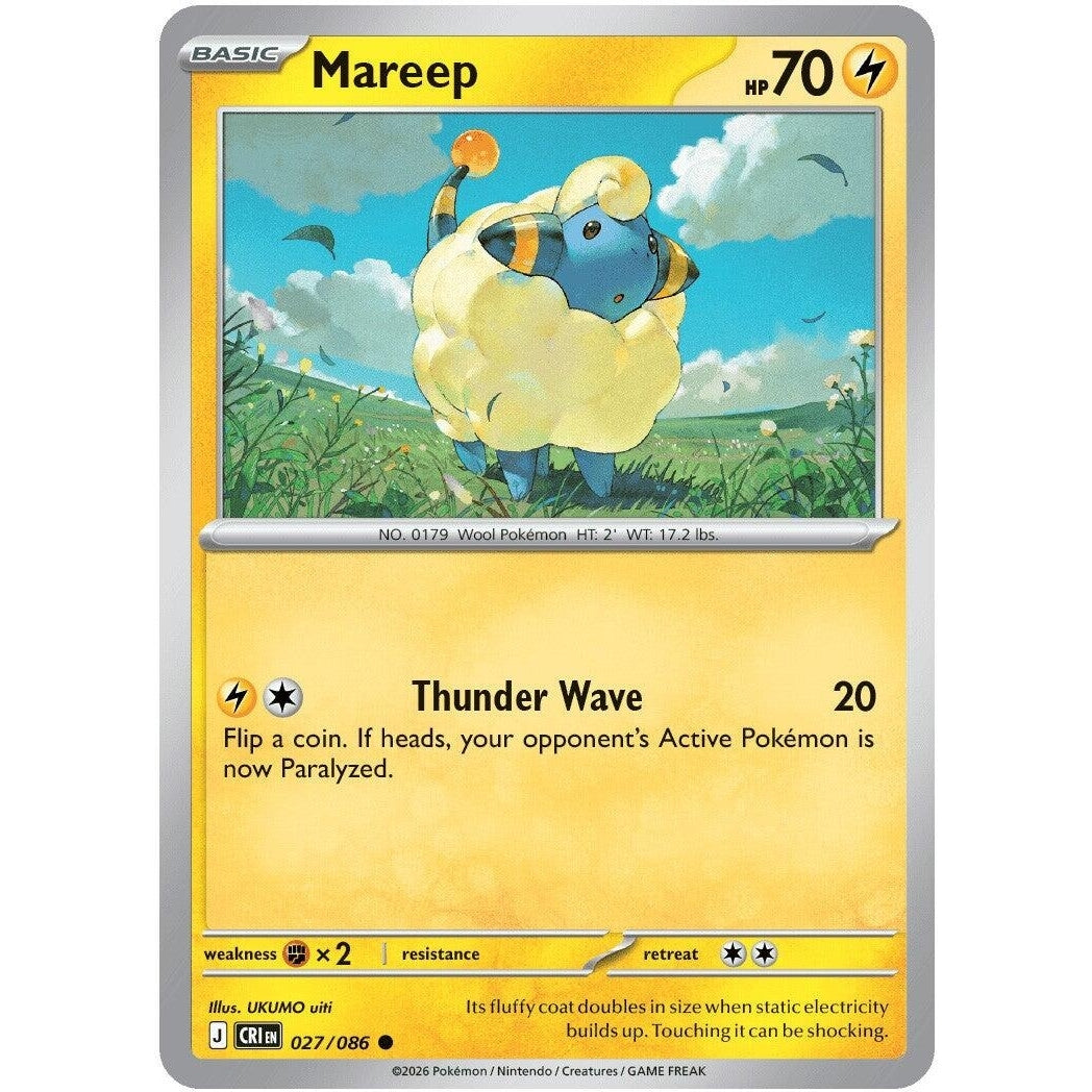 Image for Mareep (027/086) (ME04: Chaos Rising) - Pokemon