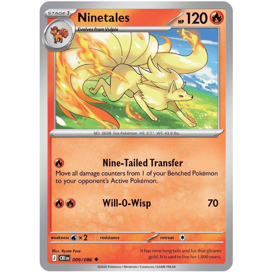 Image for Ninetales (009/086) (ME04: Chaos Rising) - Pokemon