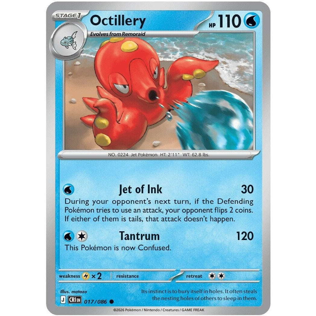 Image for Octillery (017/086) (ME04: Chaos Rising) - Pokemon