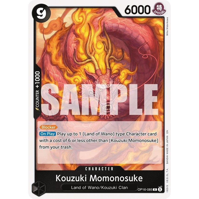 Image for Kouzuki Momonosuke (085) (OP16-085) (The Time of Battle) - One Piece Card Game