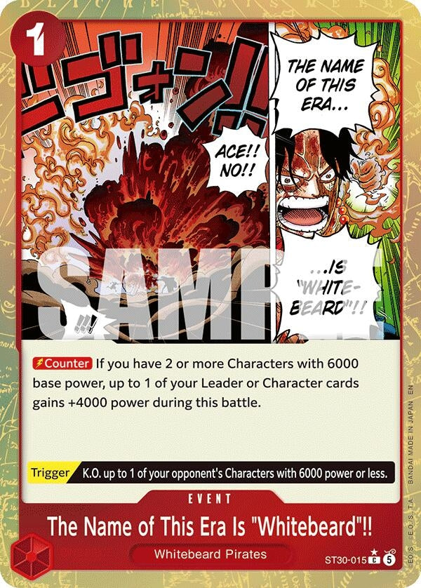 The Name of This Era Is "Whitebeard"!! (Parallel) (ST30-015) (Starter Deck EX: Luffy & Ace)